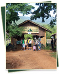 Chambok entrance - check point